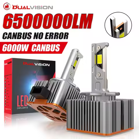 Dualvision D1S D3S LED Headlights HID D2S D4S D5S D8 Turbo LED 6500000LM Two-sided CSP Chip 6500K Pl