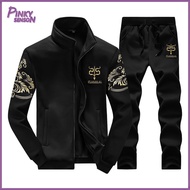 Yoewre Men Sports Suit Men Regular Fit Suit Mens Winter Sports Tracksuit Set with Design and Comfort