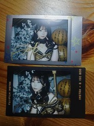 日本女優葵伊吹親筆簽名Cheki拍立得兩張