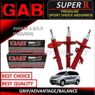 SET ORIGINAL GAB SUPER R ABSORBER DEPAN/FRONT ABSORBER AVANZA 1.3/1.5 (F652/653) ( 2012-2020 )