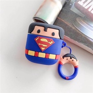 XUDERONG AirPod 2 Case Superhero Theme Silicone Cover Cartoon Earphone Case Cover for AirPod 2 Case