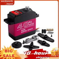 Waterproof Servo 40Kg High Torque Metal Gear Digital Servo for 1:8/1:10/1:12 RC Car Robot 180