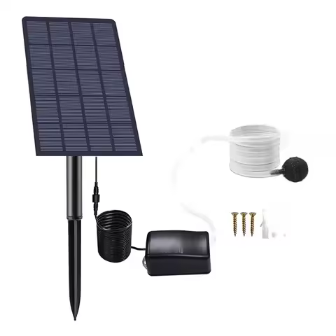 2.5W 6V Outdoor Small Fish Pond Solar Powered Aerator Pump Fishing Aerator For Fish Ponds Aquariums