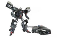 正版 HELLO CARBOT 衝鋒戰士 特警飛天 SKY S.W.A.T 特別進化 黑色 警車 變形機器人