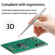 WYLIE WL-811R WL-815R 2PCS 3D High Precision Stainless Steel Tweezers Curved Straight Tip For Phone 