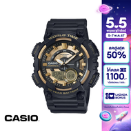 CASIO นาฬิกาข้อมือ CASIO รุ่น AEQ-110BW-9AVDF วัสดุเรซิ่น สีทอง