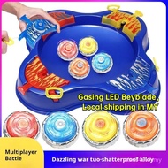 Mainan Duel Gyro Pemancar Cahaya, Bahan Aloi, gyro beyblade,Permainan Interaktif Berbilang Orang, Pl