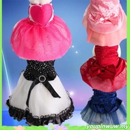 Yuanzhs PetCat lace evening dresses wedding dresses cat dress dog clothes for female baju kucing bet
