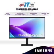 SAMSUNG Essential Monitor S3 S32GF @120Hz / S30GD @100Hz 24" / 27" FHD IPS Monitor | LS24F320GAEXXS 