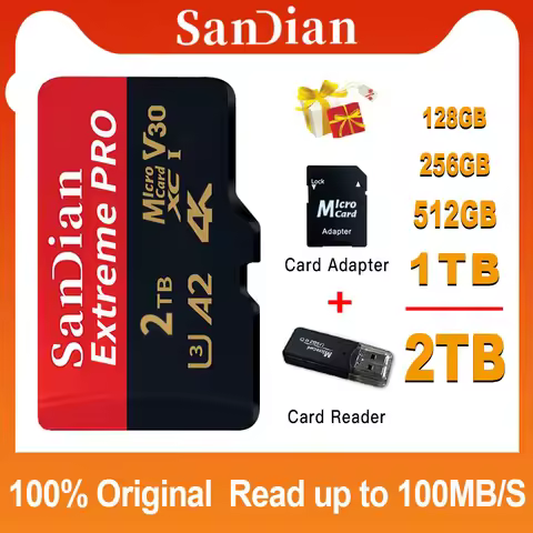 Card 1TB Micro TF/SD Original 128GB 256GB 512GB 1TB 2TB high capacity Micro TF/SD 100MB/s High Speed