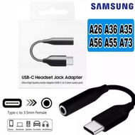 (Support A56 A55 A36 A35) USB Type C to 3.5mm Headphone Jack Adapter AUX Cable for Samsung S25 S24 S