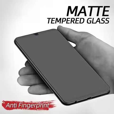 2Pcs 9D Matte Tempered Glass for Samsung S21 FE A14 A13 A12 A23 A34 A54 A33 A53 A73 A22 A32 M04 M14 