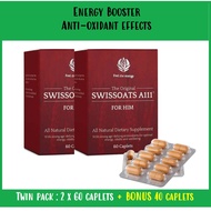 Swissoats A111 for Him (Twin pack 60's x 2 + Limited Time Bonus 40 caplets)