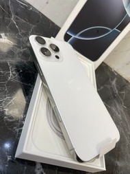 💜💜台北iPhone專賣店💜💜🏅️拆封新品🏅️只有一台🔋100%🔥螢幕6.9吋🔥🍎 Apple iPhone 16Pro Max 256GB白色🍎蘋果保固到2025/11/15