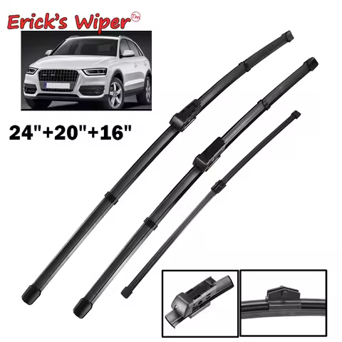 Erick's Wiper LHD Front & Rear Wiper Blades Set For Audi Q3 2011 - 2017 Windshield Windscreen Window