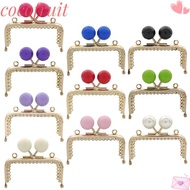 COCOFRUIT Purse Frame Kiss Clasp, Metal Square Purse Clasp Frame, Mini Candy Color Purse Frame