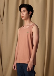 CROCODILE MOCHA MOUSSE BROWN CUSTOM FIT TANK SINGLET เสื้อกล้ามสีนำ้ตาลมอคค่ามูส ทรงคัสตอมฟิต