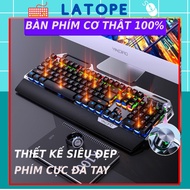 Latope mechanical gaming keyboard wired computer keyboard Full Led RGB K100