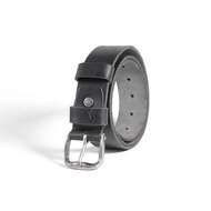 camel active Men Belt Leather Aniline Finished Black 1690HBRG-24#BLK