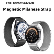 For OPPO Watch X/OPPO Watch X2 Watch Strap Magnetic Milanese Strap