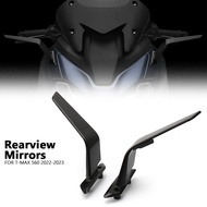 Suitable for YAMAHA TMAX560 T-MAX 560 2022 2023 Aluminum Aerodynamic Rearview Mirror Invisible Rotatable Reflector