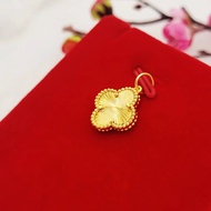 New Pendant 916 Gold Four-leaf Clover Pendant/916 Gold Necklace Four-leaf Clover Pendant 8f4