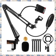 (SDRB) Microphone StandAdjustable Desk Suspension Scissor Arm Mic Boom Arm for Blue Snowball&ampOthe