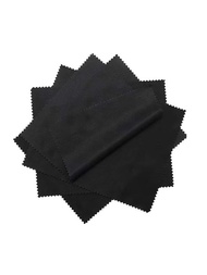 10入組新風格黑色超細纖維針織布適用於清潔太陽眼鏡,眼鏡,手機螢幕,相機鏡片