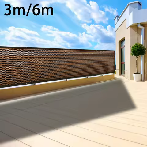 Balcony Sunshade Net Privacy Fence Screen Outdoors Anti-UV Panels Mesh Cover Effective Shading Shade