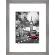 9x12 Rustic Picture Frame Display Pictures 6x8 with Mat or 9x12 without Mat Wooden Farmhouse Distres