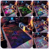 Game Console E-sports Room Carpet with HD Pattern Non-slip Floor Mat Ideal for Gaming Area or Teen B