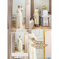 Wholesale Rumila Dress A1474 plain ceruty tile material with lining Ld 110