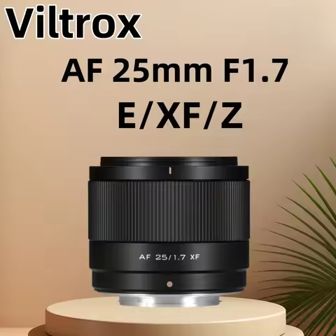Viltrox AF 25mm F1.7 Lens for Sony ZVE10 A6400 A6500 A7C2 Fuji X-T5 X-T30 Nikon ZFC Z50 - APS-C Port