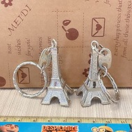 銀金屬巴黎鐵塔吊飾鑰匙圈 紀念品/單售(庫存兩個)@c593