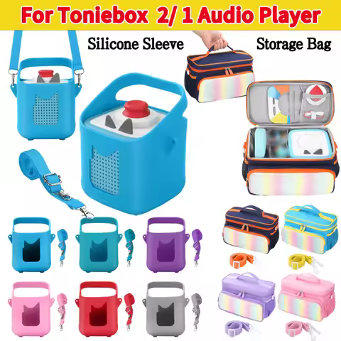 Silicone Protective Case For Toniebox 2 / 1 Audio Player Silicone Audio Player Case Anti-Slip Protec