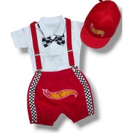 Hotwheels SET car racing Costume for 1 2 3 yr old