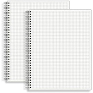 Ge Graph Ruled Wirebound Spiral Notebook, 8.5 X 11 Inches, 5mm Grid (2 Sq/cm) Paper Pad, Premium 100