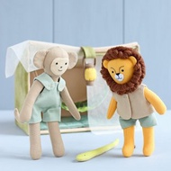 數碼 3 PDF 迷你猴子 + 迷你獅子 + Safari 帳篷縫紉花樣包