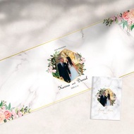 結婚簽名綢+收禮簿 婚禮桌巾 婚禮簽到 簽名軸 禮金簿 簽名布