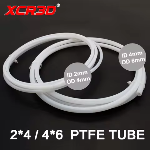 3D Printer Parts PTFE Tube Teflonto Pipe 4*2 6*4 for 1.75/3mm filament 1 meter White Feed Tube J-hea