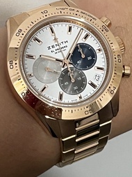 極美品 18k RG 全金帶ZENITH CHRONOMASTER SPORT FULLSET