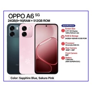 [NEW] Oppo A6 5G 24GB(8+16)RAM 512GB MediaTek Dimensity 6300 I 7000mAh Battery + 45W FlashCharge OPP