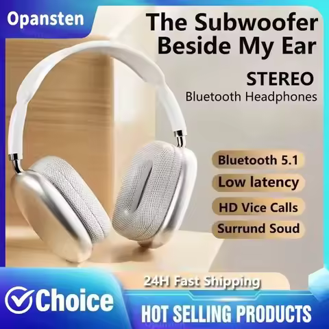 P9 Pro Max Head Mounted Bluetooth Earphones Noise Cancelling Wireless Stereo Sound Earphone Sports G