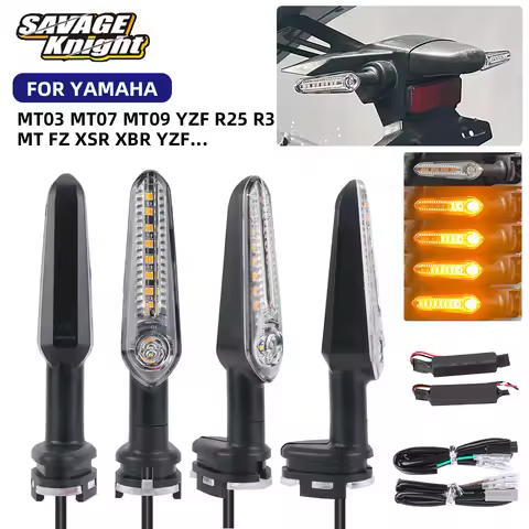 MT03 MT25 MT07 MT09 LED Flowing CE Turn Signal Flasher Light Indicator For YAMAHA YZF R3 R25 R6 Trac