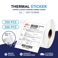 A6 Thermal Sticker Roll | Airway Bill | Barcode Shipping Label | Kurier Sticker 100*150mm