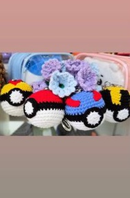 手工鈎織 精靈球Pokémon 寵物小精靈公仔等級球