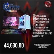 Bizma Gaming PC set/bundle AMD Ryzen 5 5600G 6-Core 12-Thread Desktop Processor
