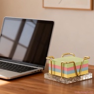 Bang Iron Wire Note Stand with Acrylic Base Desktop Note Block Box Memo Pad Organiser
