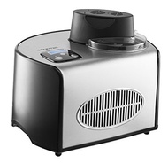 Gourmia GSI200 Stainless Steel 1.6 Qt SleekServe Automatic Ice Cream Maker - Gelato Sorbet and Frozen Yogurt Machine - Built-in Compressor and LCD Digital Display (110V only)