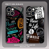 HK-9 Beatles Glass KACA Casing for iphone 11 Mini 13 12 Pro Max